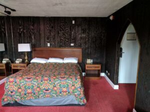 A room at the Skylark Motel.